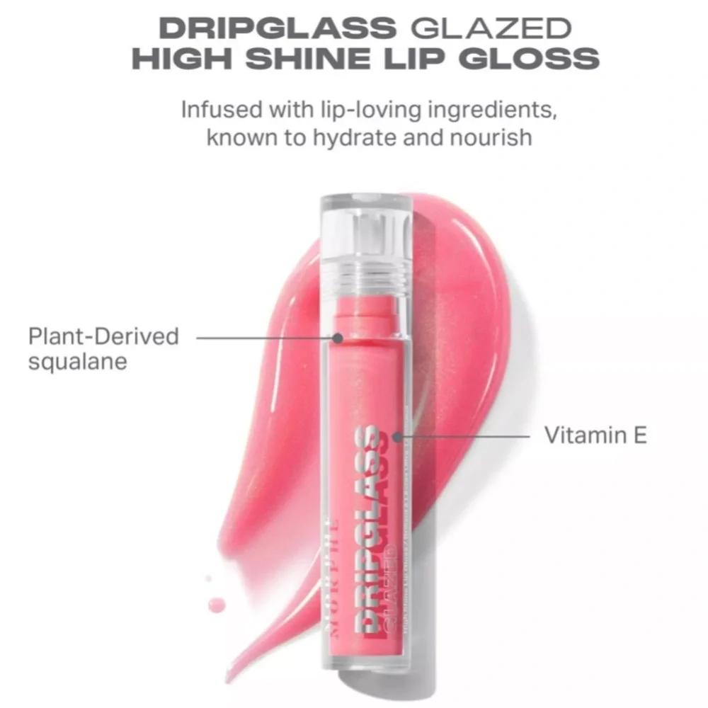 💎 Morphe Dripglass Glazed High Shine Lip Gloss in Unbreakable Brick New In Box